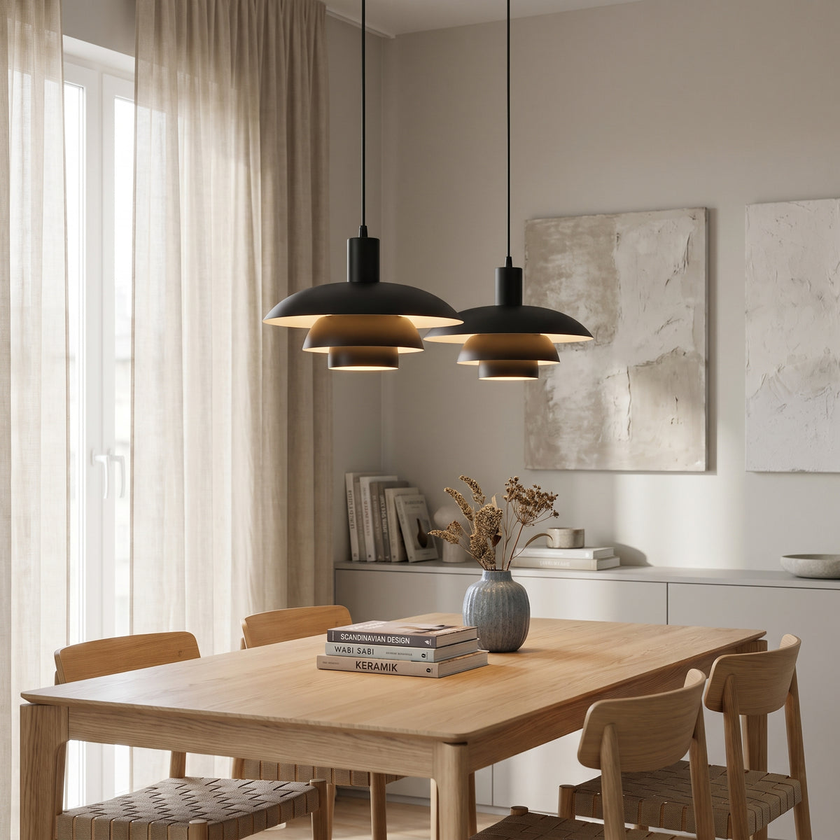 2-Head Irda's Danish Pendant Light