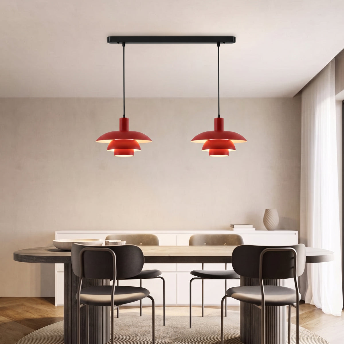 2-Head Irda's Danish Pendant Light