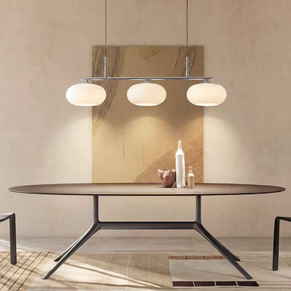 Lampada a sospensione Bauhaus a 3 luci