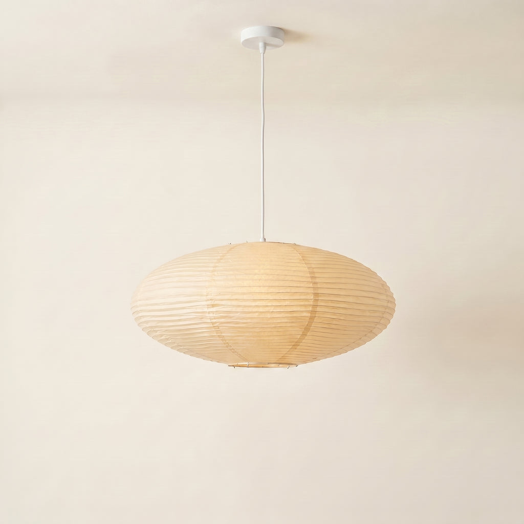 Pendant light fixture on a beige background