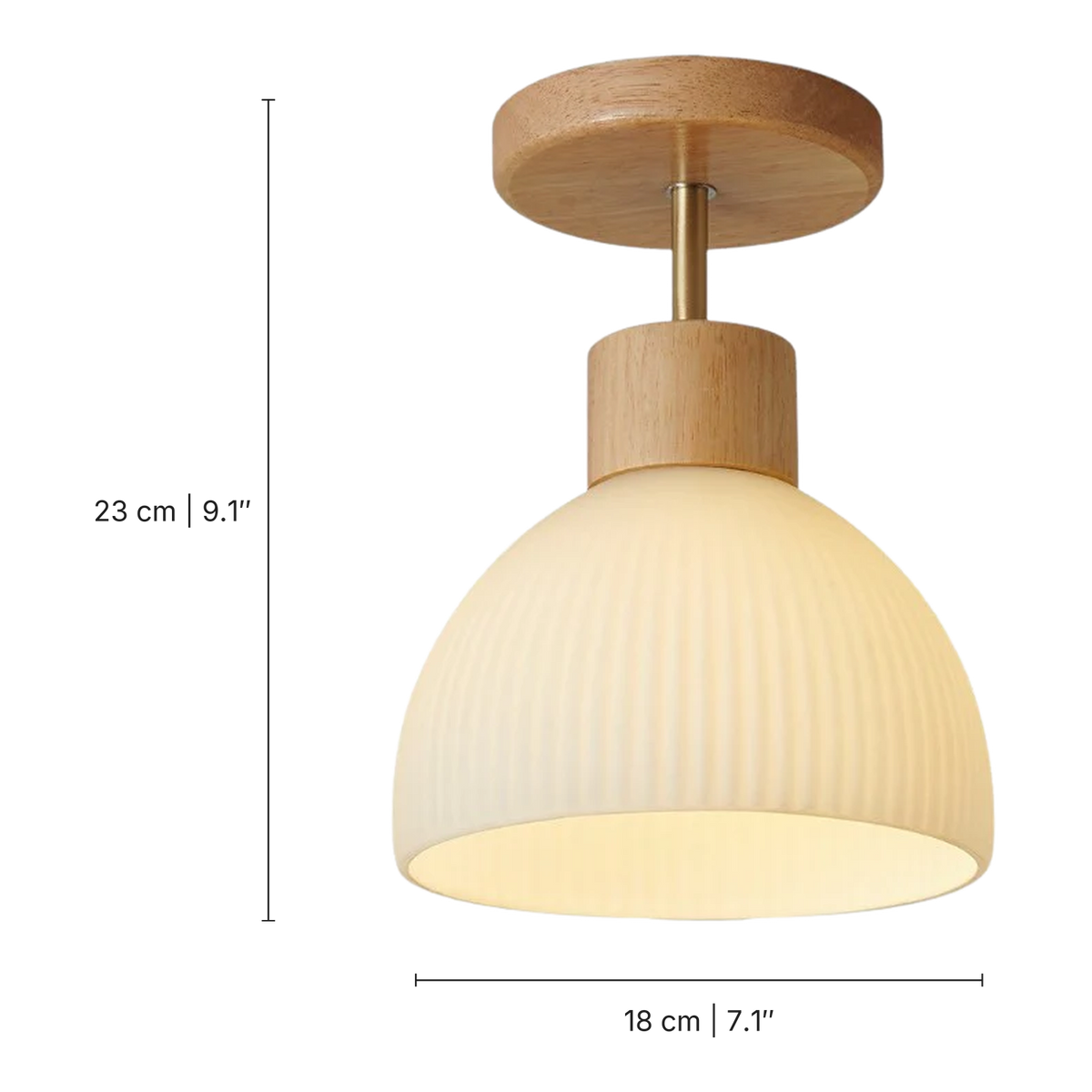 Ailse Ceiling Light dimensions