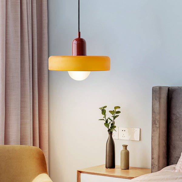 Bauhaus Colored Glass Pendant Light