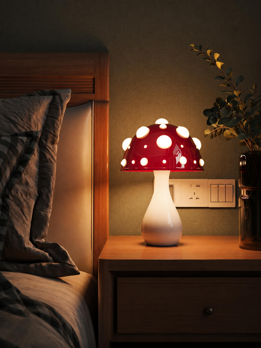 Designer Mushroom Table Lamp