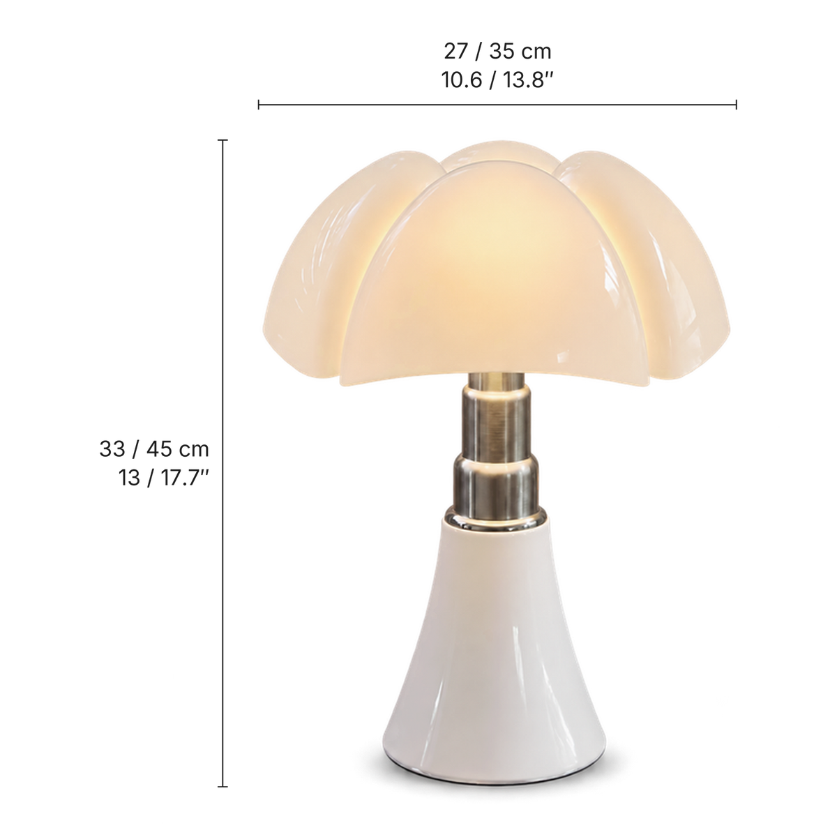 Flowerleaf Table Lamp dimensions