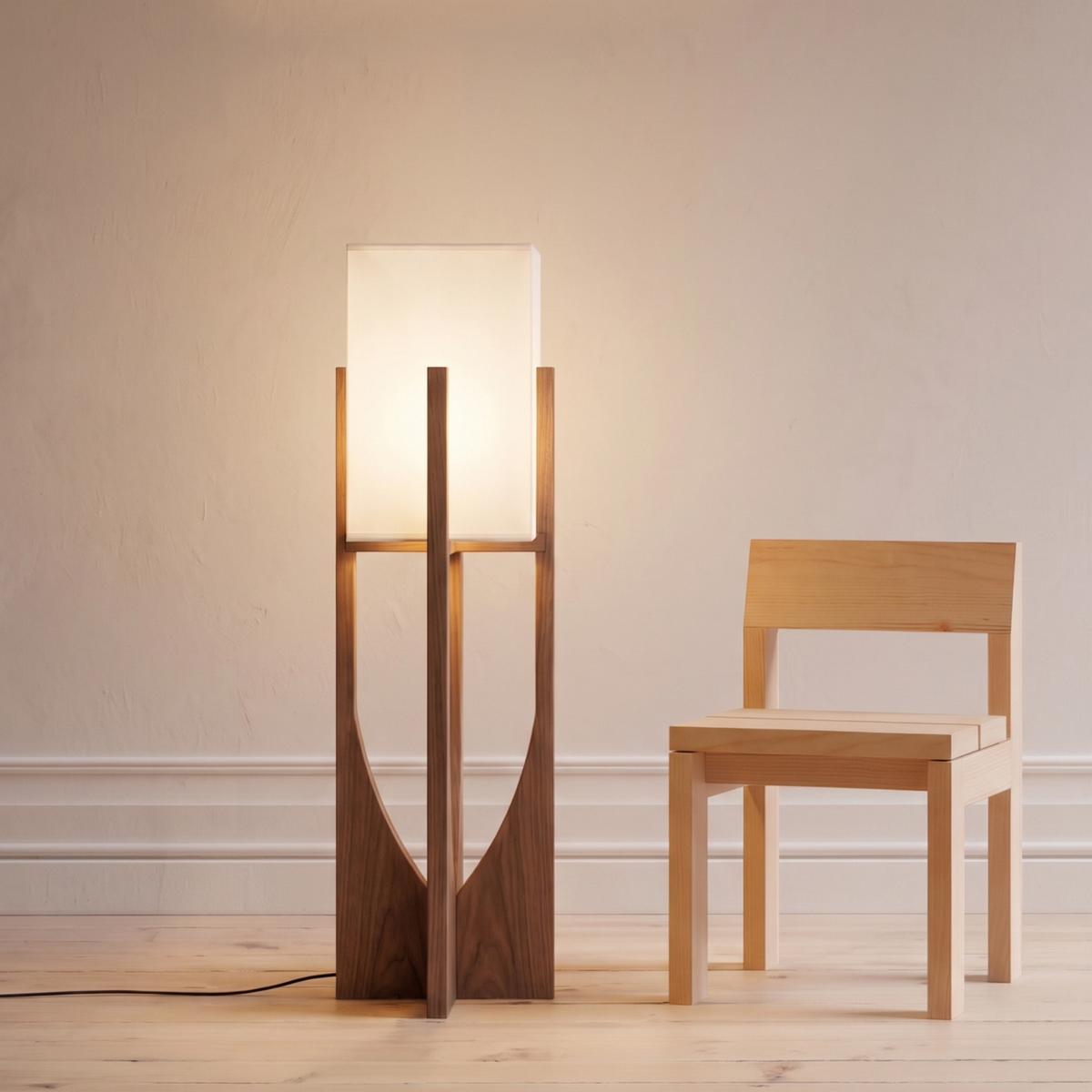 Wabi-Sabi-gulvlampe i japansk stil