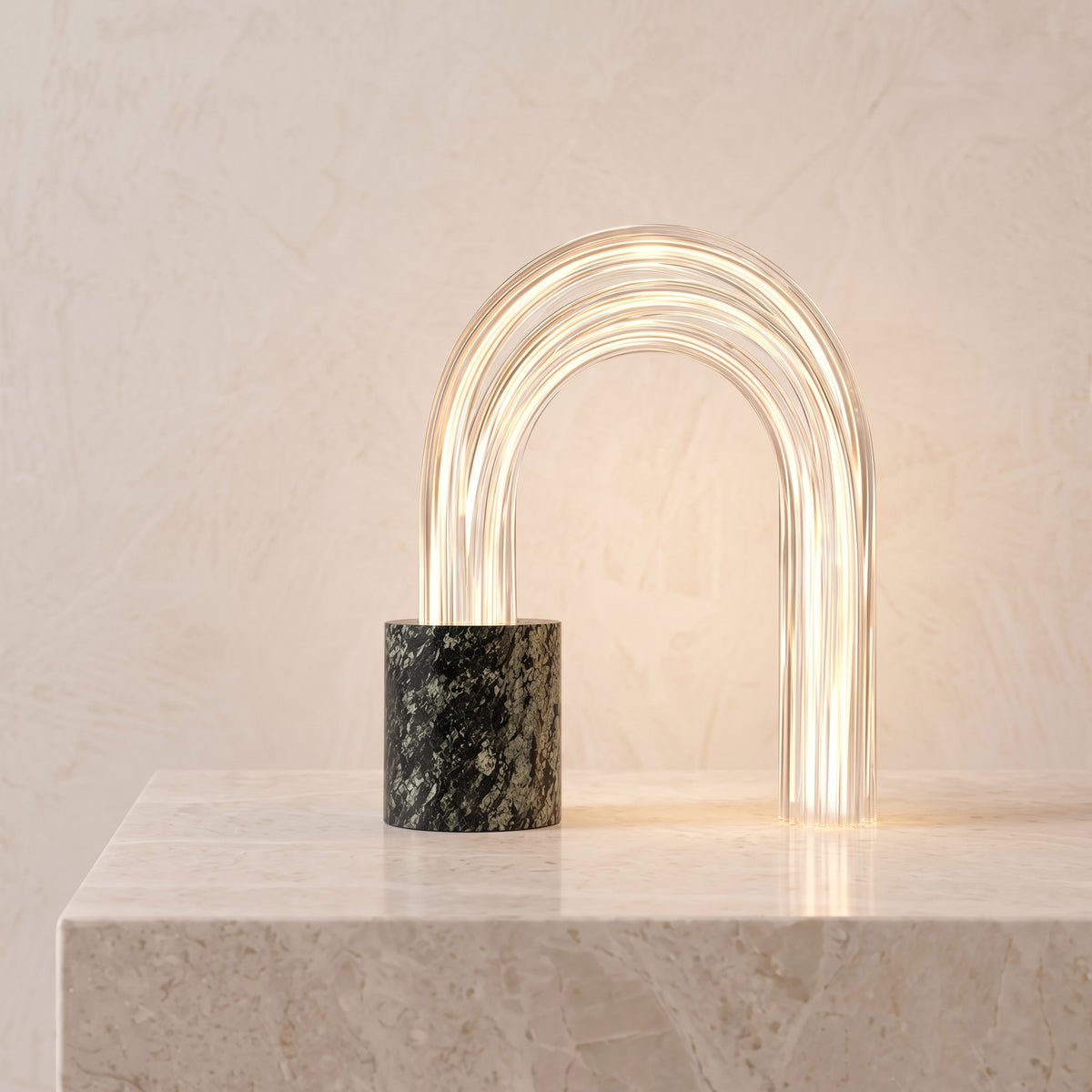 Lucero Marble Raindrop Table Lamp