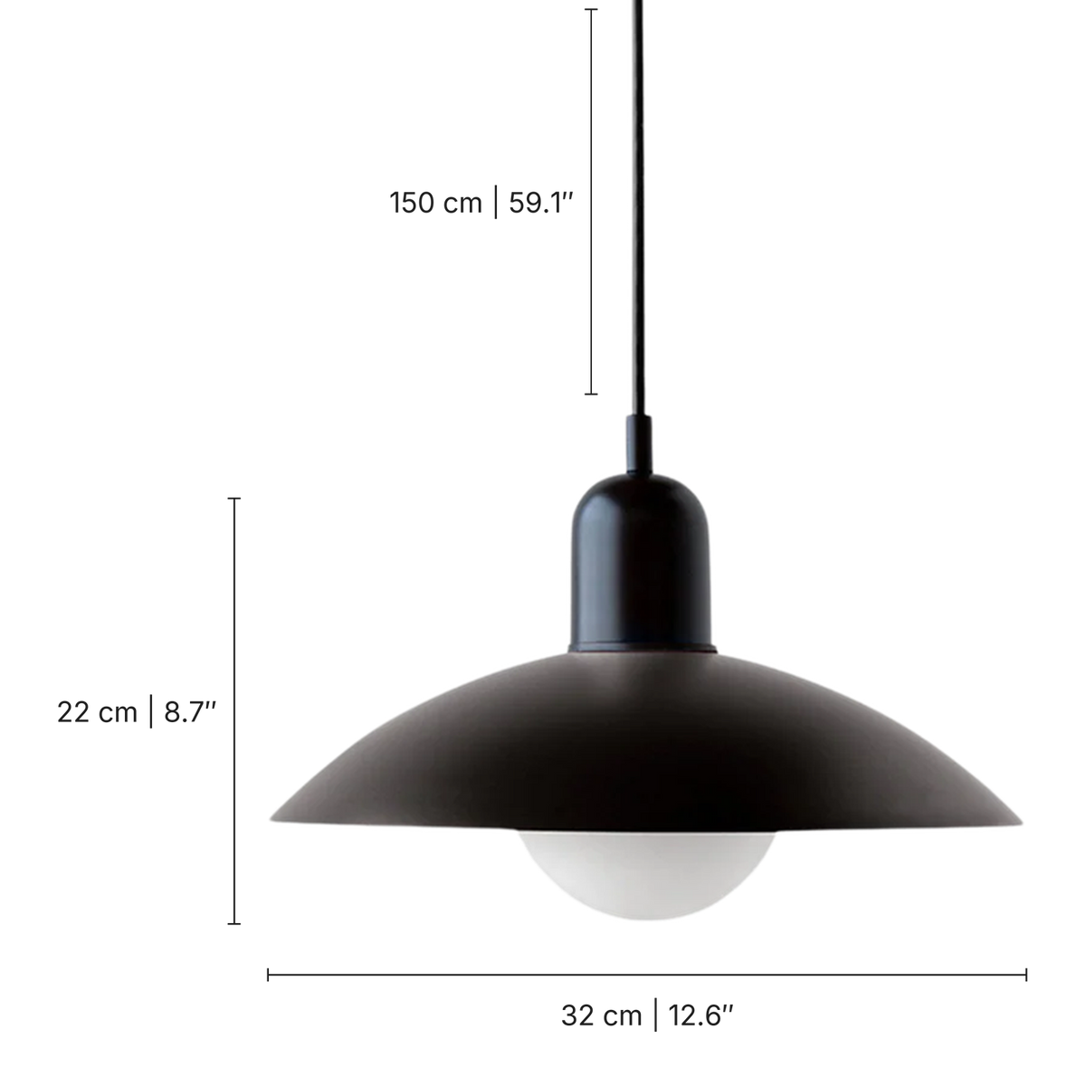 Macaron Pendant Light dimensions