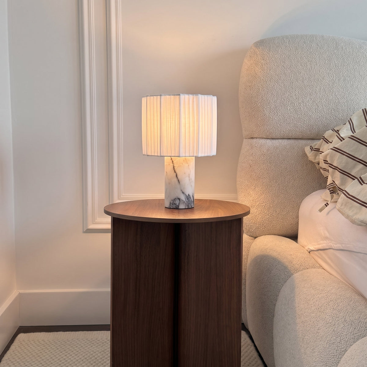 Bordlampe i marmor