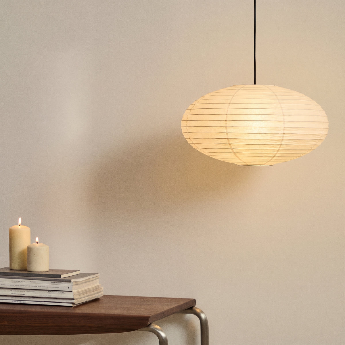 Lampada a sospensione in carta Noguchi