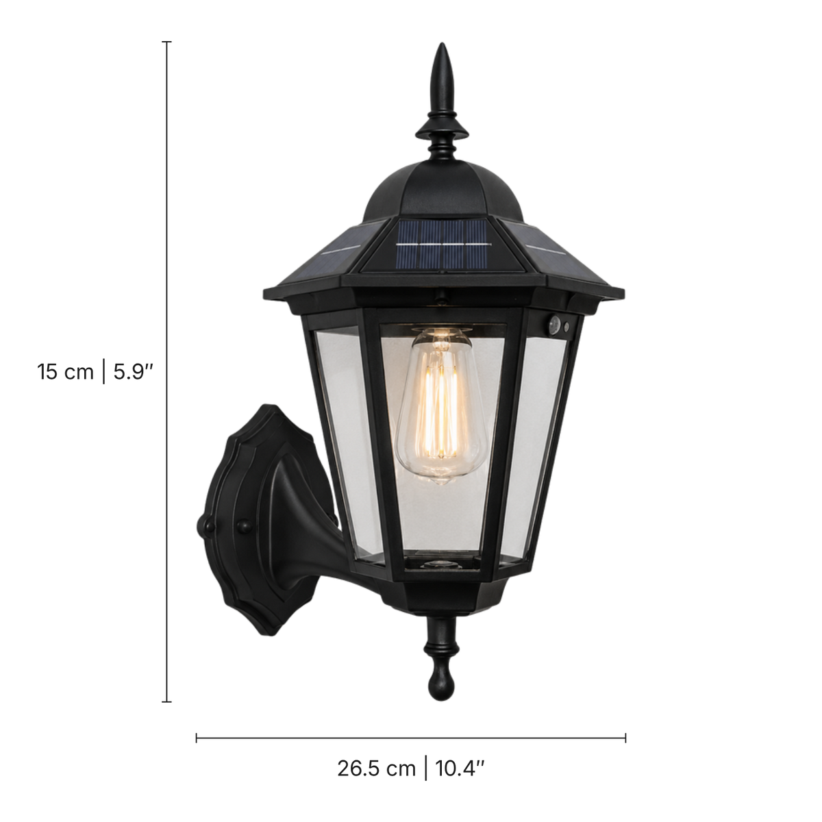 Solar-Außenwandleuchte