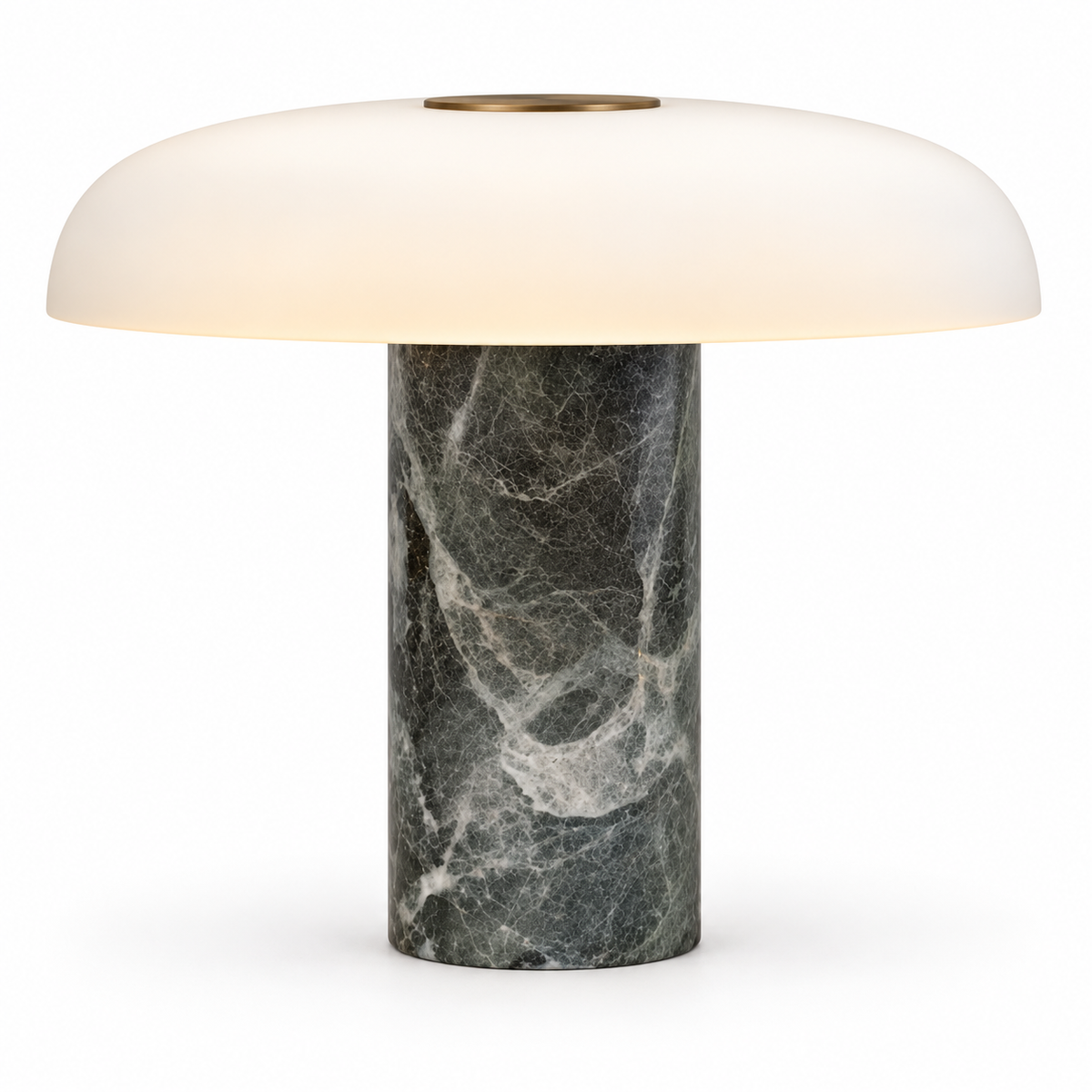 Lámpara de mesa Pelar de mármol y cristal