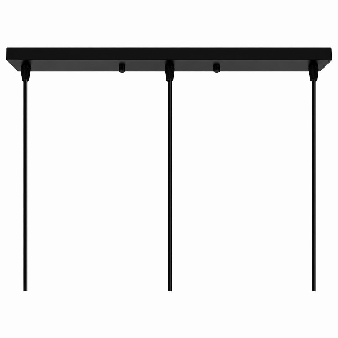 Rectangular ceiling canopy, black