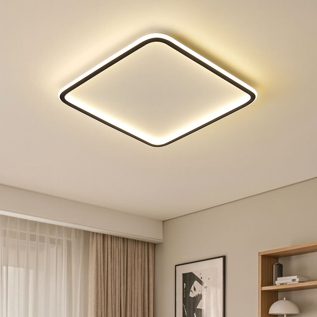 Skandinavisk firkantet loftslampe