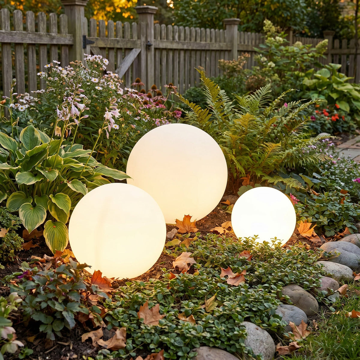 Solcellehavekugle – trådløs udendørslampe