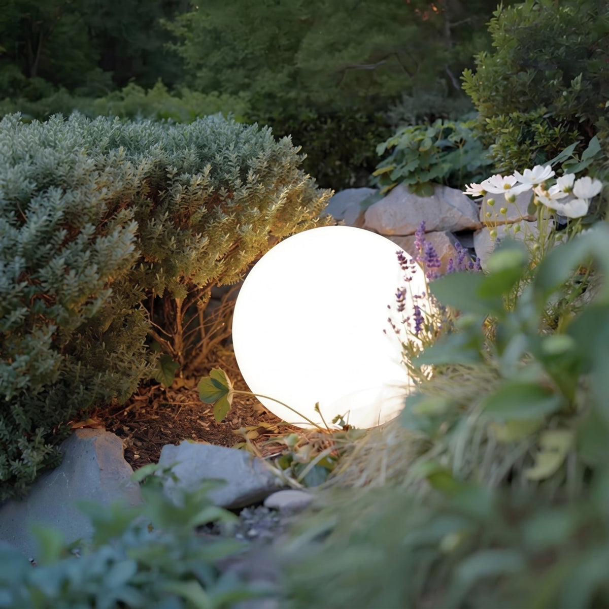 Solcellehavekugle – trådløs udendørslampe