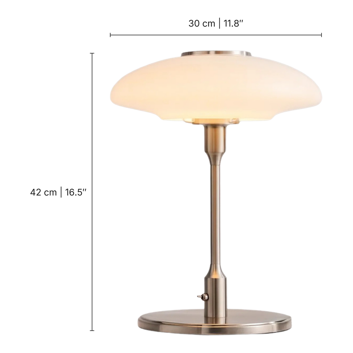 Swedish Designer Table Lamp dimensions