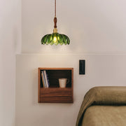Vintage Glass Flower Pendant Light